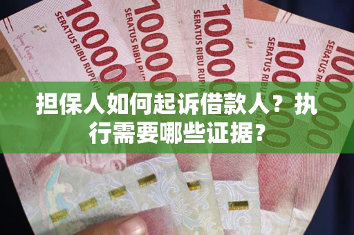 武汉担保人如何起诉借款人？执行需要哪些证据？