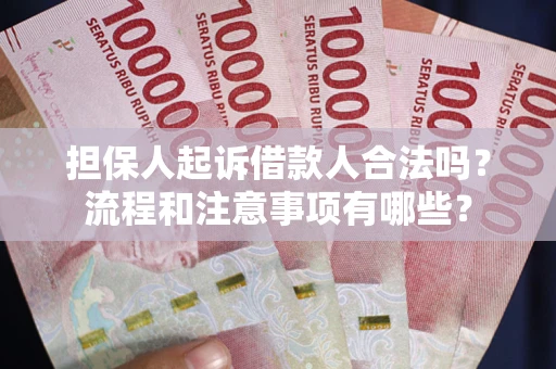 武汉担保人起诉借款人合法吗？流程和注意事项有哪些？