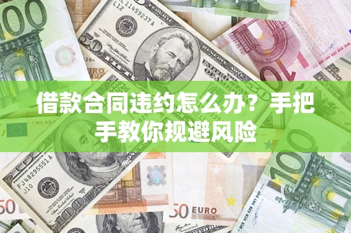 武汉借款合同违约怎么办？手把手教你规避风险
