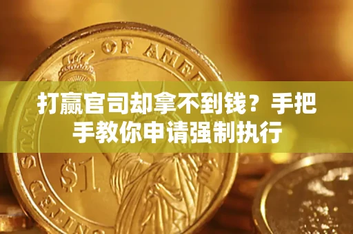 武汉打赢官司却拿不到钱？手把手教你申请强制执行