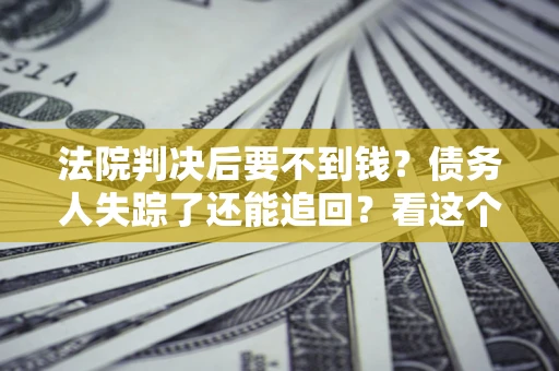 武汉法院判决后要不到钱？债务人失踪了还能追回？看这个方法！