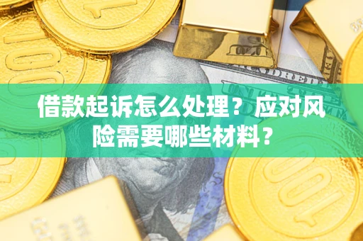 武汉借款起诉怎么处理？应对风险需要哪些材料？