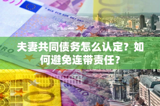 武汉夫妻共同债务怎么认定？如何避免连带责任？