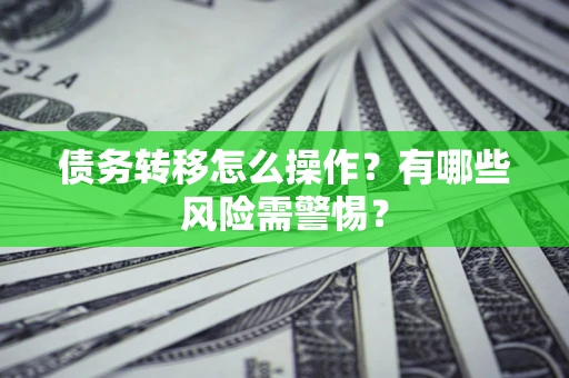 武汉债务转移怎么操作？有哪些风险需警惕？