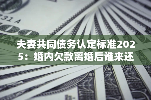 武汉夫妻共同债务认定标准2025:婚内欠款离婚后谁来还? 武汉夫妻共同债务认定标准2025:婚内欠款离婚后谁来还?