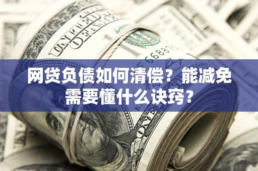 武汉网贷负债如何清偿？能减免需要懂什么诀窍？