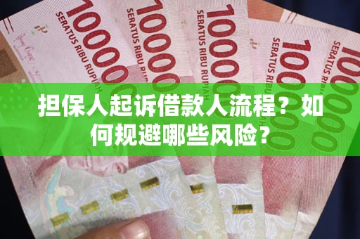 武汉担保人起诉借款人流程？如何规避哪些风险？