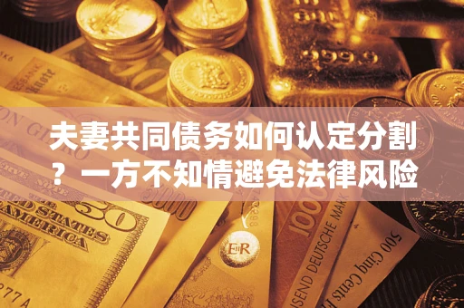 武汉夫妻共同债务如何认定分割？一方不知情避免法律风险必看！